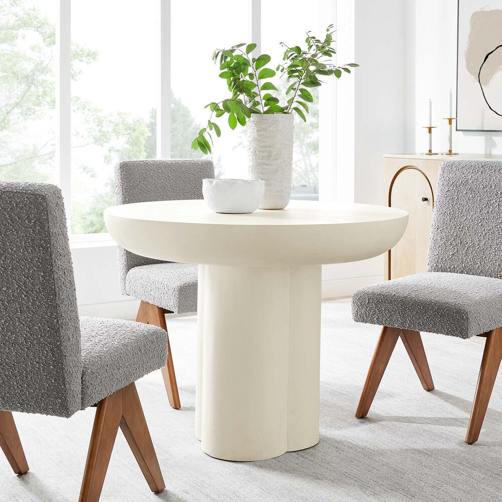 EEI-6762 Caspian 40" Round Concrete Dining Table by Modway