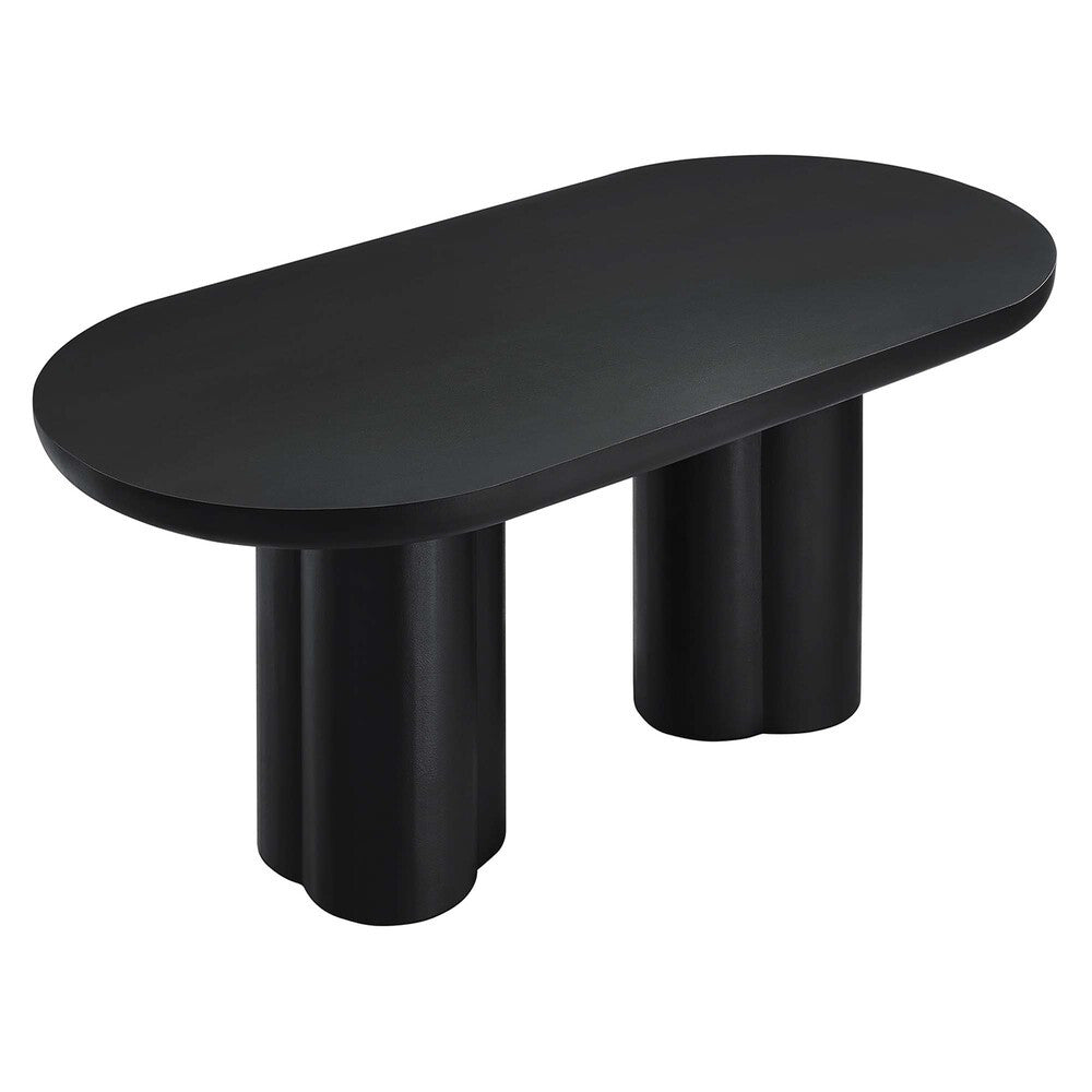 EEI-6764 Caspian 72" Oval Concrete Dining Table by Modway