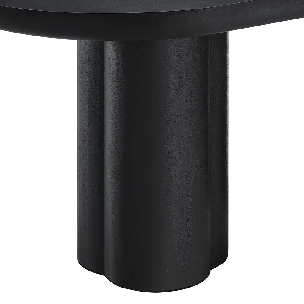 EEI-6764 Caspian 72" Oval Concrete Dining Table by Modway