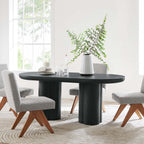 EEI-6764 Caspian 72" Oval Concrete Dining Table by Modway