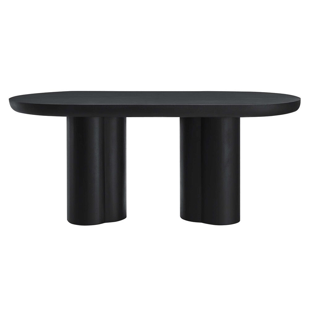 EEI-6764 Caspian 72" Oval Concrete Dining Table by Modway