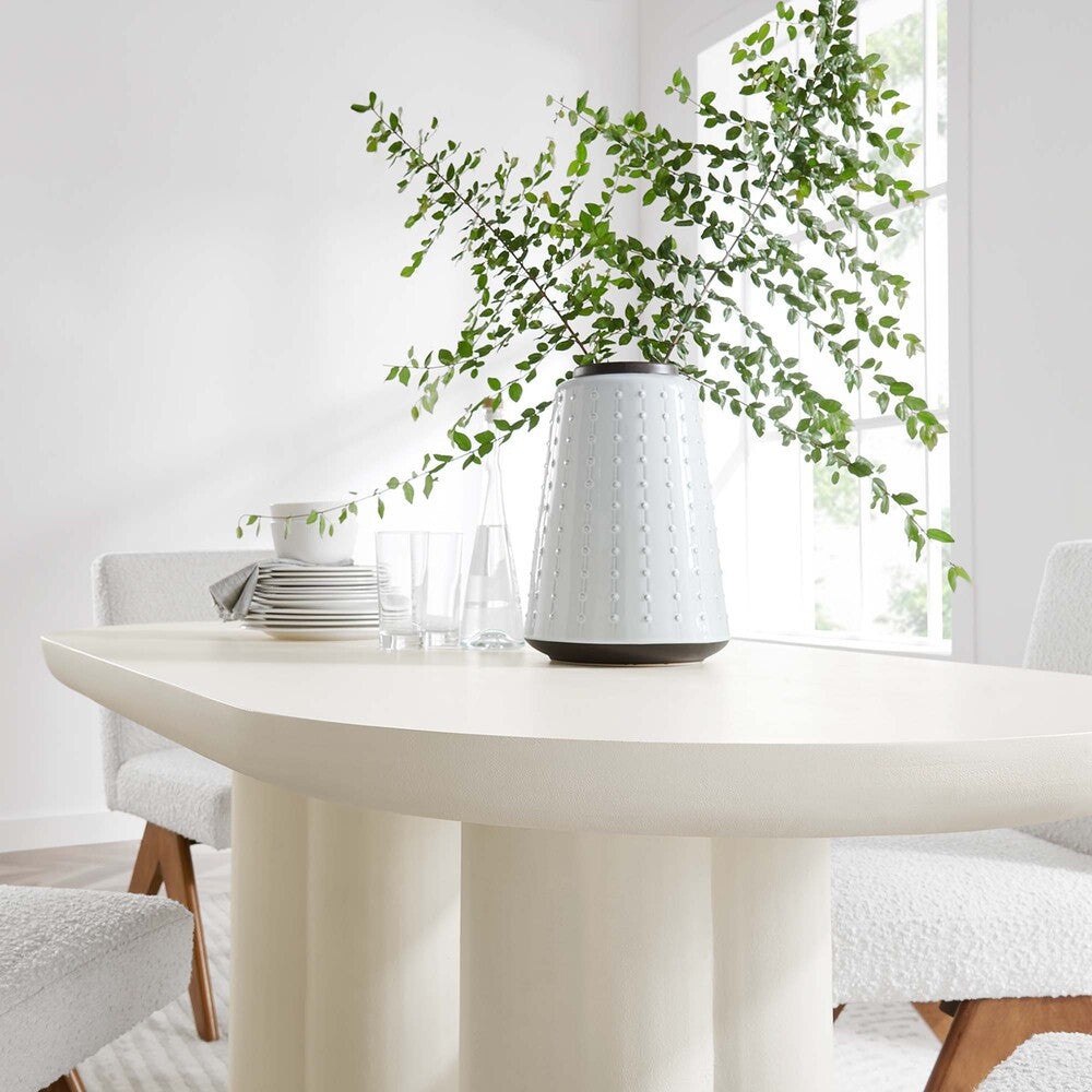 EEI-6764 Caspian 72" Oval Concrete Dining Table by Modway