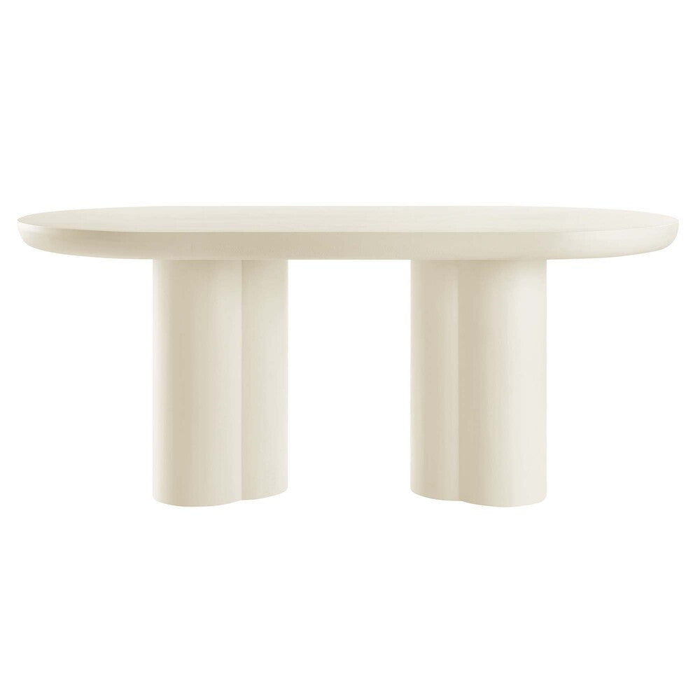 EEI-6764 Caspian 72" Oval Concrete Dining Table by Modway