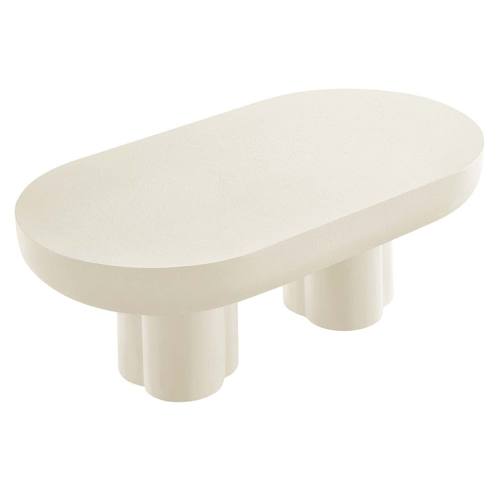 EEI-6763 Caspian Oval Concrete Coffee Table by Modway