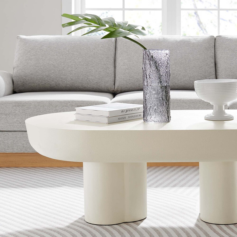 EEI-6763 Caspian Oval Concrete Coffee Table by Modway