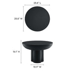 EEI-6760 Caspian Round Concrete Coffee Table by Modway