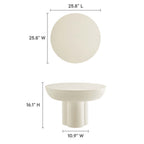 EEI-6760 Caspian Round Concrete Coffee Table by Modway