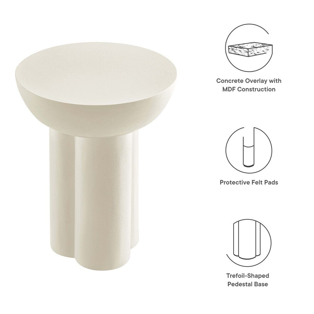 EEI-6761 Caspian Round Concrete Side Table by Modway