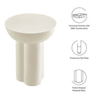 EEI-6761 Caspian Round Concrete Side Table by Modway