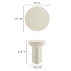 EEI-6761 Caspian Round Concrete Side Table by Modway