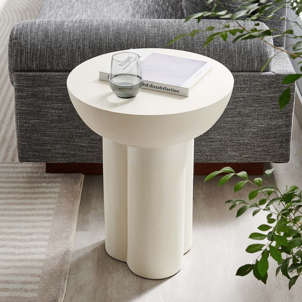 EEI-6761 Caspian Round Concrete Side Table by Modway