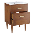 EEI-5108-NAT-WHI Cassia 24" Bathroom Vanity by Modway
