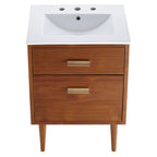 EEI-5108-NAT-WHI Cassia 24" Bathroom Vanity by Modway