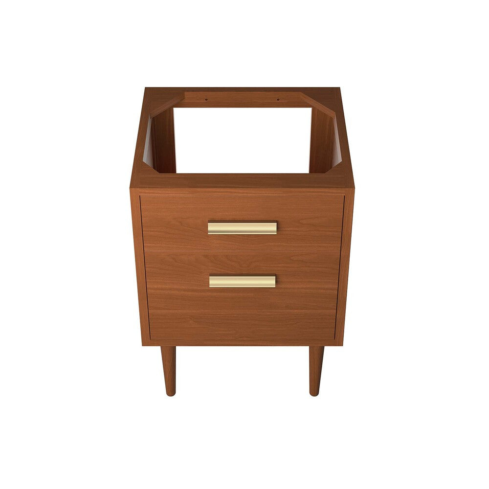 EEI-5082-NAT Cassia 24" Teak Wood Bathroom Vanity Cabinet (Sink Basin Not Included) by Modway