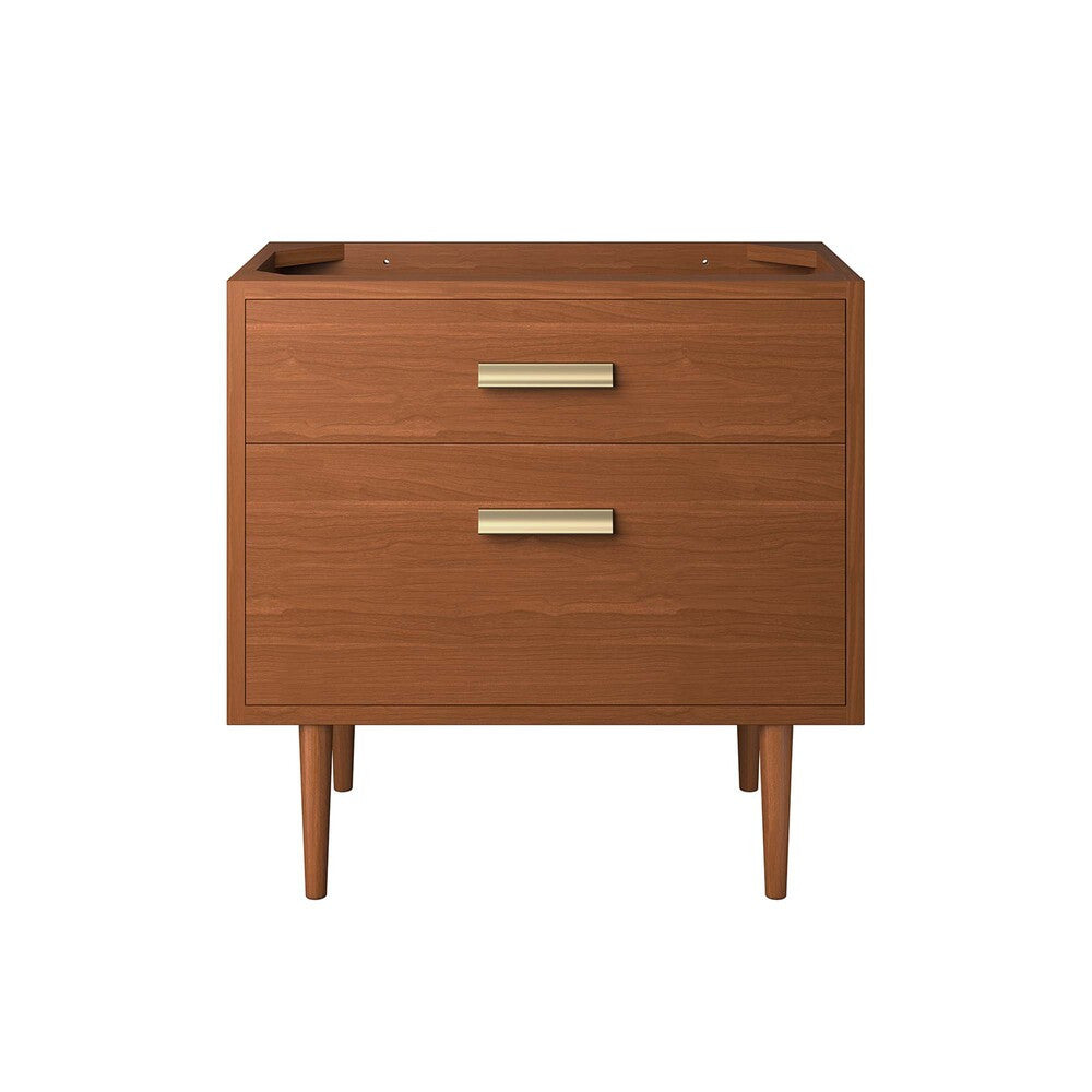 EEI-5083-NAT Cassia 36" Teak Wood Bathroom Vanity Cabinet (Sink Basin Not Included) by Modway