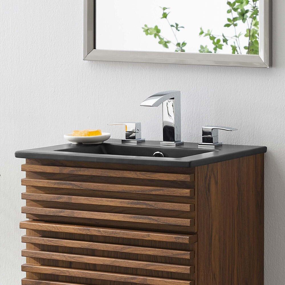 EEI-5068-BLK Cayman 18" Bathroom Sink by Modway