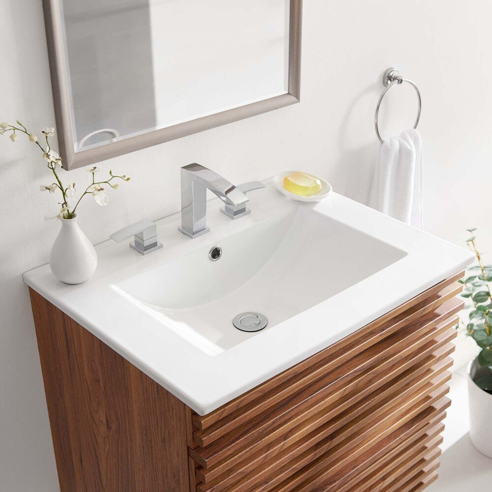 EEI-3766-WHI Cayman 24" Bathroom Sink by Modway