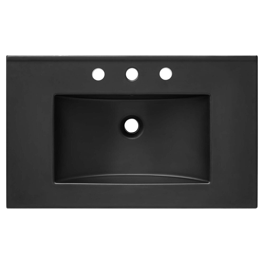 EEI-5070-BLK Cayman 30" Bathroom Sink by Modway