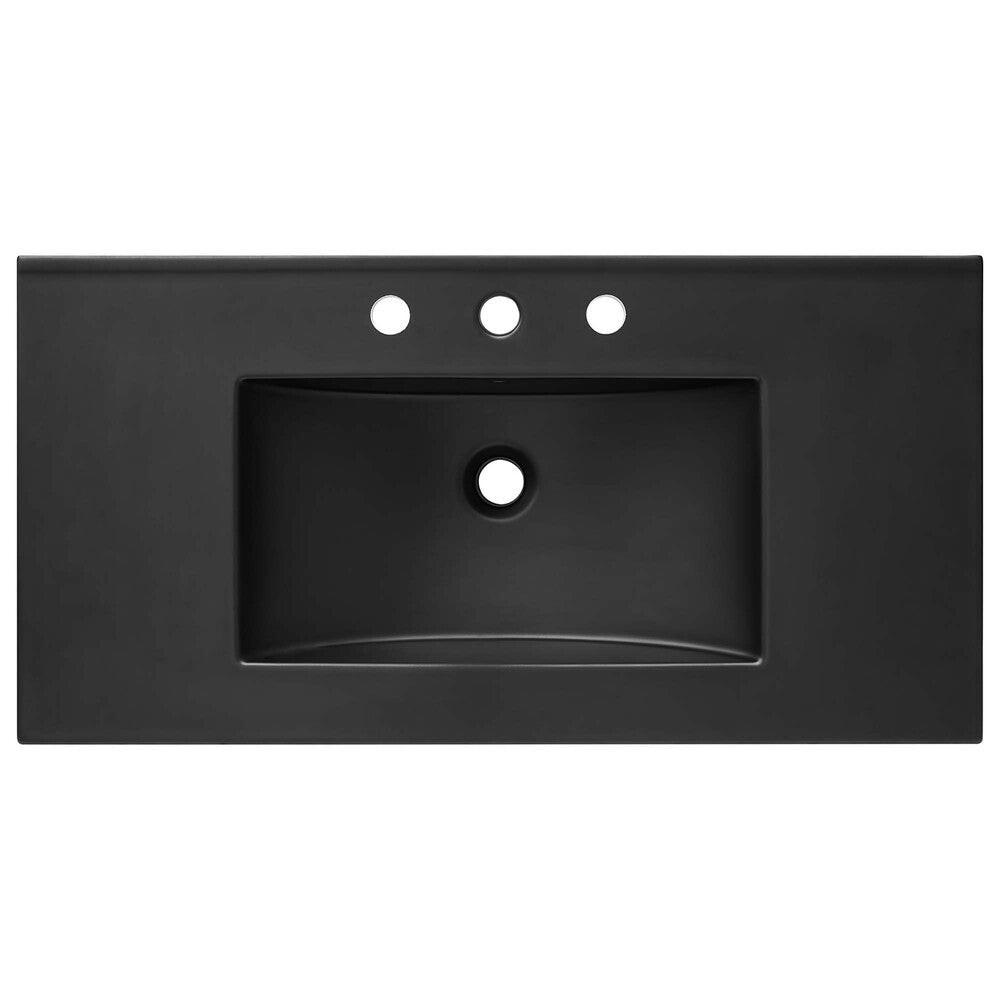 EEI-5071-BLK Cayman 36" Bathroom Sink by Modway