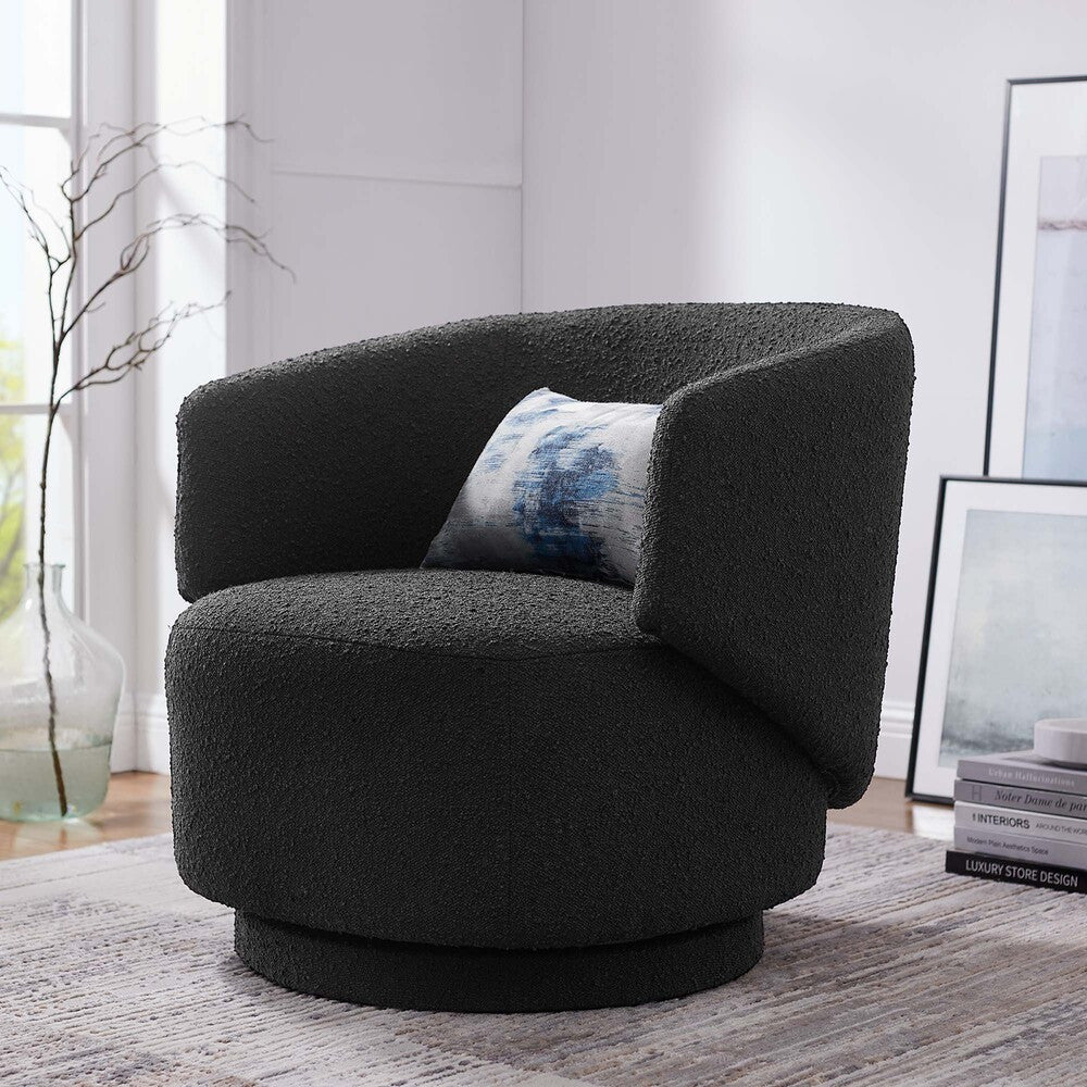 EEI-6357 Celestia Boucle Fabric Swivel Chair by Modway