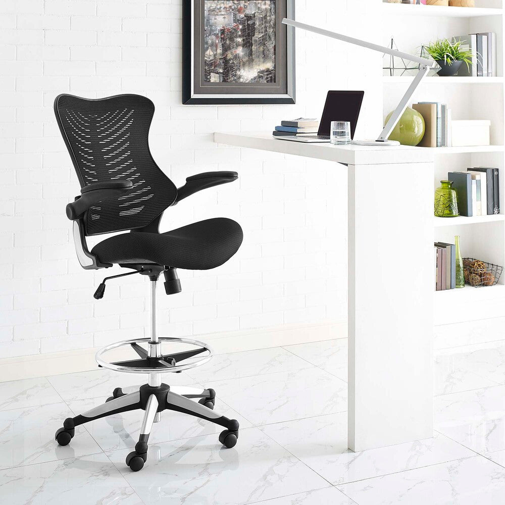 EEI-2286-BLK Charge Drafting Chair by Modway