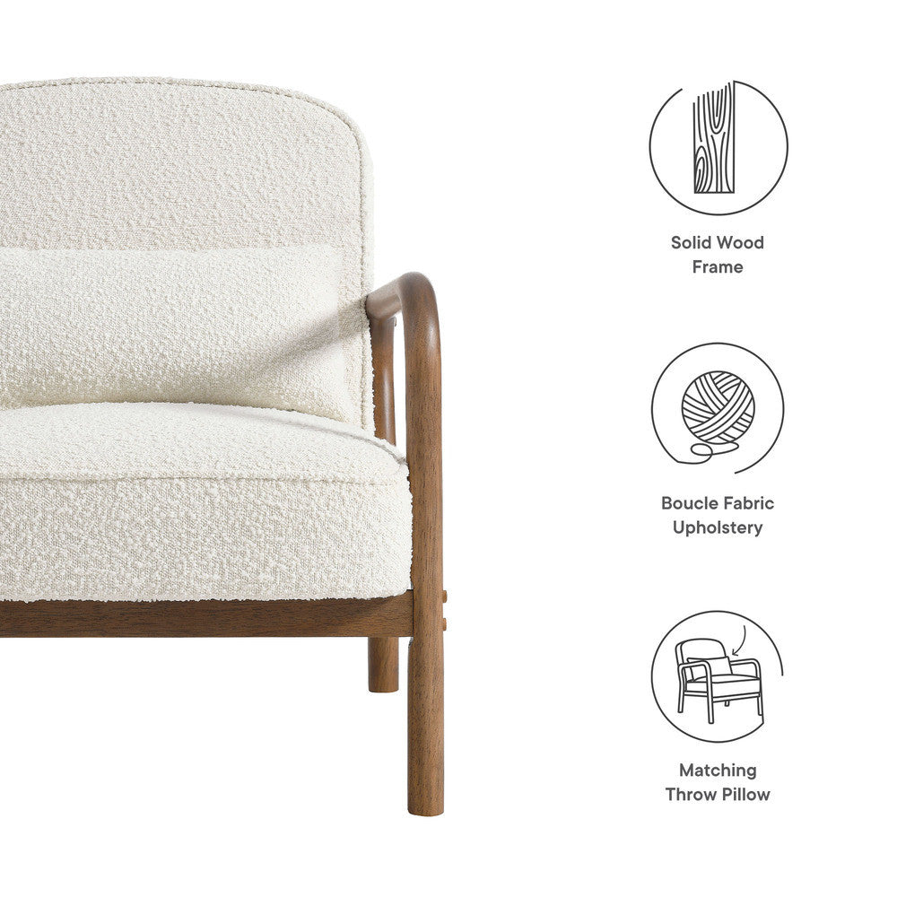 Modway Charlie Boucle Upholstered Armchair by Modway-EEI-6909-IVO