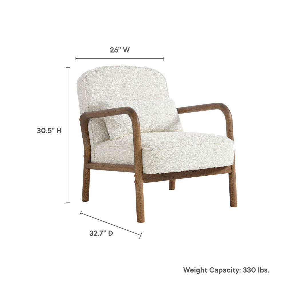Modway Charlie Boucle Upholstered Armchair by Modway-EEI-6909-IVO