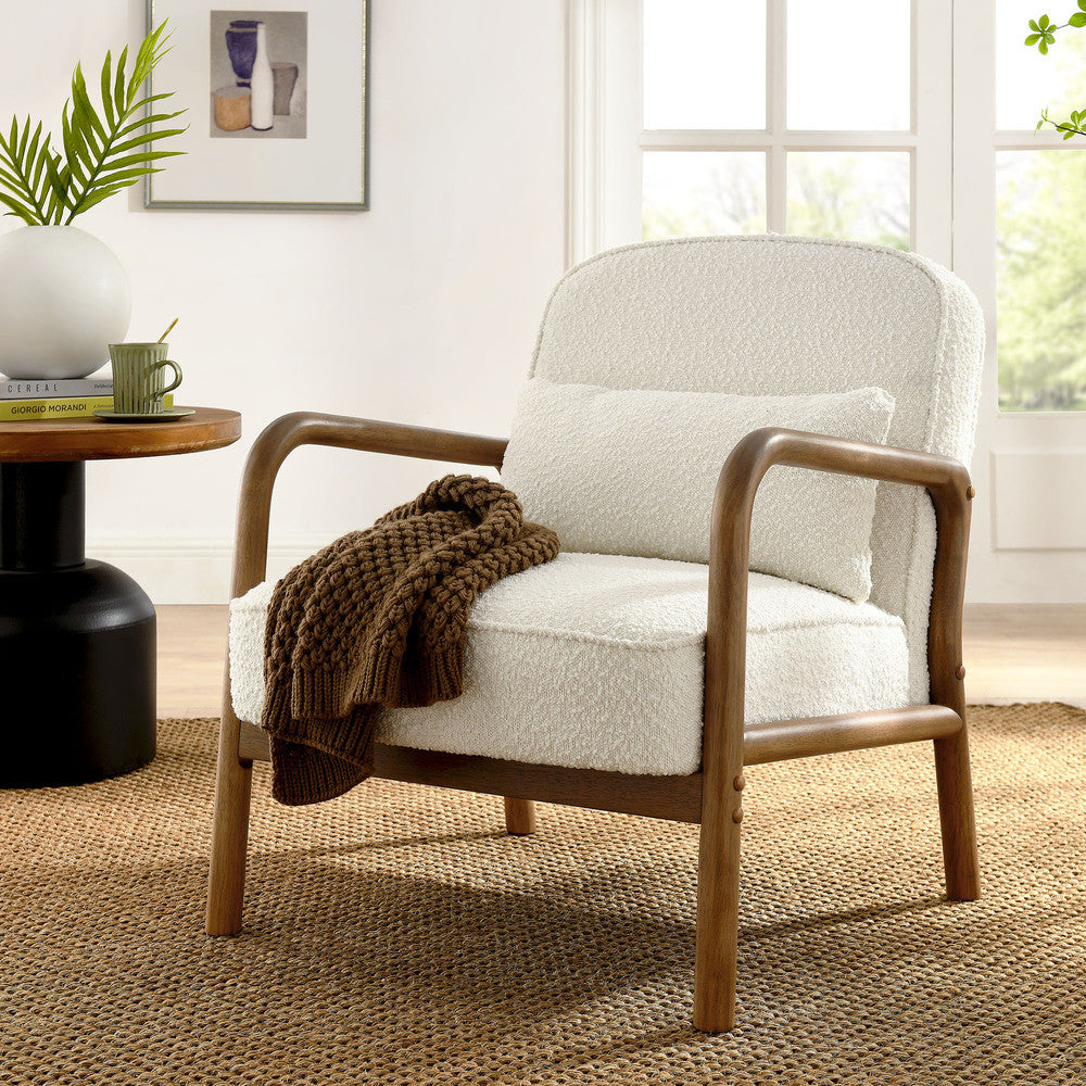 Modway Charlie Boucle Upholstered Armchair by Modway-EEI-6909-IVO