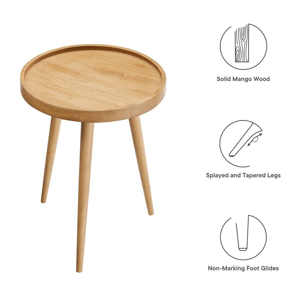 EEI-6830 Chiro Round Wood Side Table by Modway