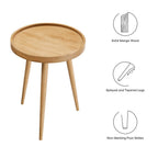 EEI-6830 Chiro Round Wood Side Table by Modway