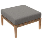 EEI-6122 Clearwater 6-Piece Outdoor Patio Teak Wood Sectional Sofa by Modway