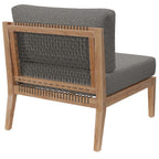 EEI-5856 Clearwater Outdoor Patio Teak Wood Armless Chair by Modway