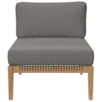 EEI-5856 Clearwater Outdoor Patio Teak Wood Armless Chair by Modway