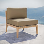 EEI-5856 Clearwater Outdoor Patio Teak Wood Armless Chair by Modway