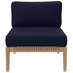 EEI-5856 Clearwater Outdoor Patio Teak Wood Armless Chair by Modway