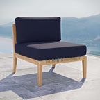 EEI-5856 Clearwater Outdoor Patio Teak Wood Armless Chair by Modway
