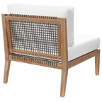 EEI-5856 Clearwater Outdoor Patio Teak Wood Armless Chair by Modway