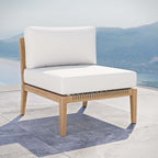 EEI-5856 Clearwater Outdoor Patio Teak Wood Armless Chair by Modway