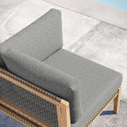 EEI-5855 Clearwater Outdoor Patio Teak Wood Corner Chair by Modway