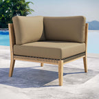 EEI-5855 Clearwater Outdoor Patio Teak Wood Corner Chair by Modway
