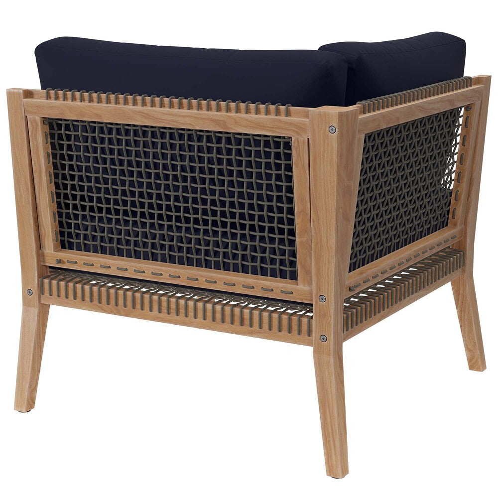 EEI-5855 Clearwater Outdoor Patio Teak Wood Corner Chair by Modway