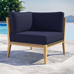 EEI-5855 Clearwater Outdoor Patio Teak Wood Corner Chair by Modway