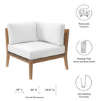 EEI-5855 Clearwater Outdoor Patio Teak Wood Corner Chair by Modway