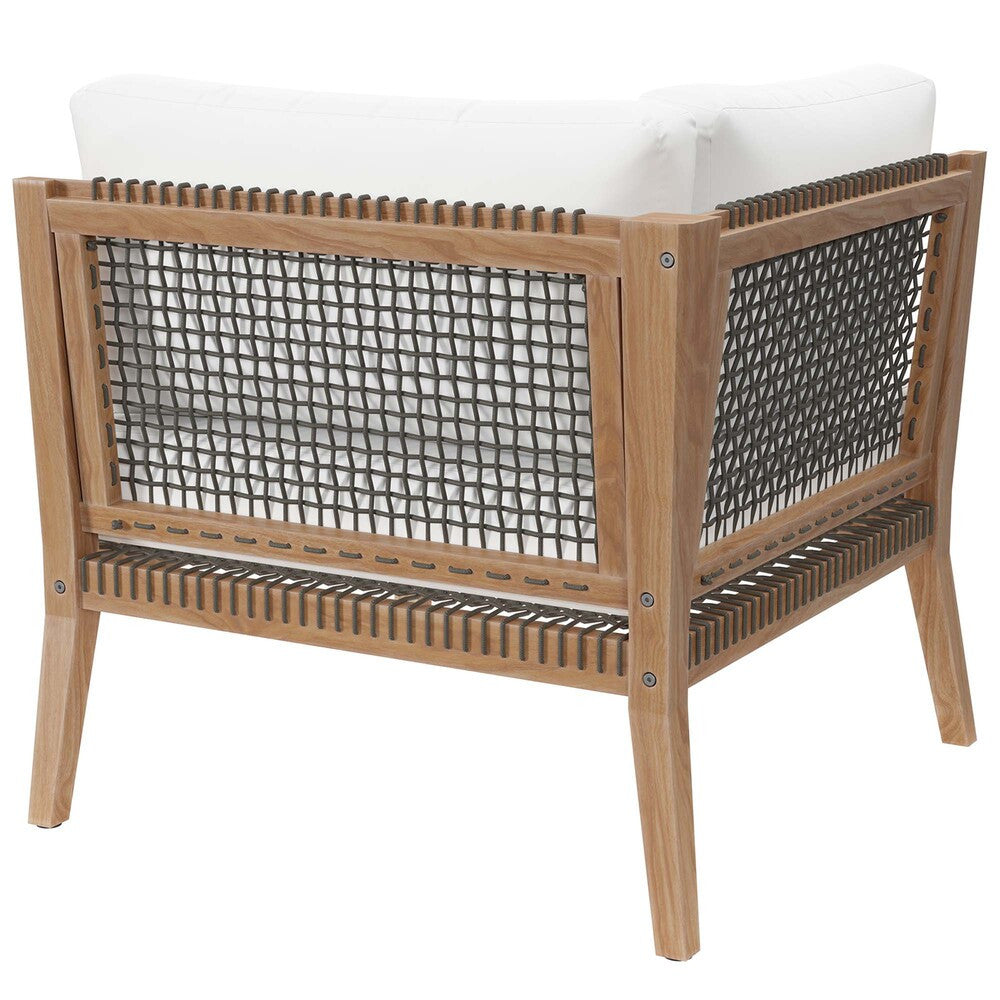 EEI-5855 Clearwater Outdoor Patio Teak Wood Corner Chair by Modway