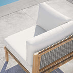 EEI-5855 Clearwater Outdoor Patio Teak Wood Corner Chair by Modway