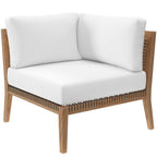 EEI-5855 Clearwater Outdoor Patio Teak Wood Corner Chair by Modway