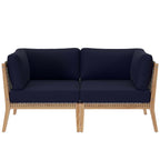 EEI-6119 Clearwater Outdoor Patio Teak Wood Loveseat by Modway