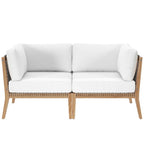 EEI-6119 Clearwater Outdoor Patio Teak Wood Loveseat by Modway