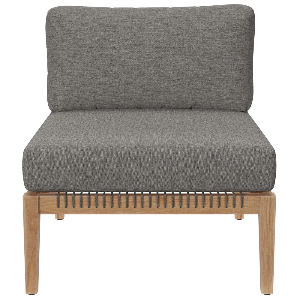 EEI-6120 Clearwater Outdoor Patio Teak Wood Sofa by Modway