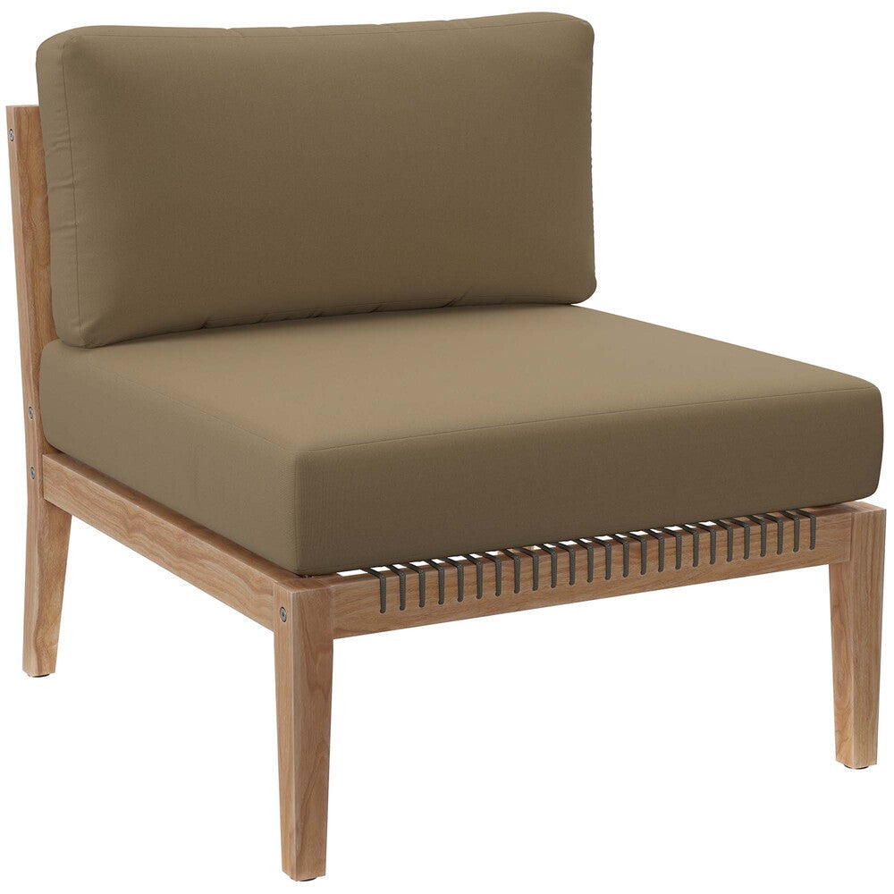 EEI-6120 Clearwater Outdoor Patio Teak Wood Sofa by Modway
